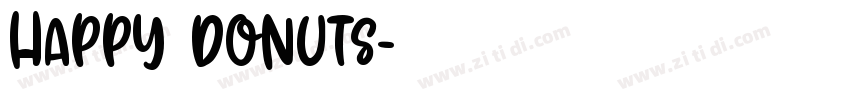 HAPPY DONUTS字体转换